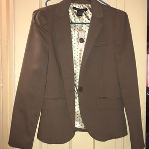 Foreign exchange tan blazer! New with tags